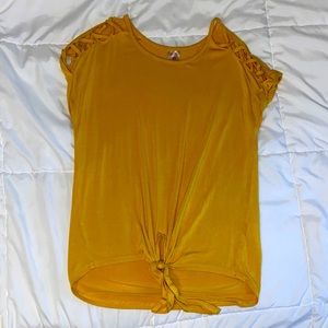 Mustard yellow junior small shirt
